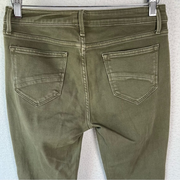 Driftwood Collette green cropped denim pants women’s 27 flannel trimmed jeans - Picture 11 of 16